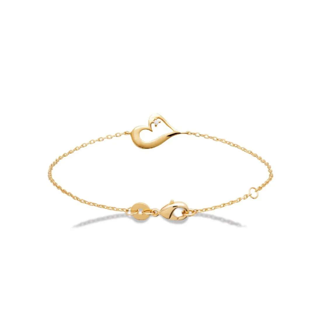 Bracelet femme cœur plaqué or Maison de la Bijouterie UWZZ6WZV