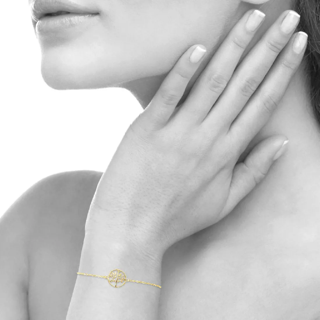 Bracelet Femme fantaisie arbre de vie plaqué or Maison de la Bijouterie UYZY65ZV