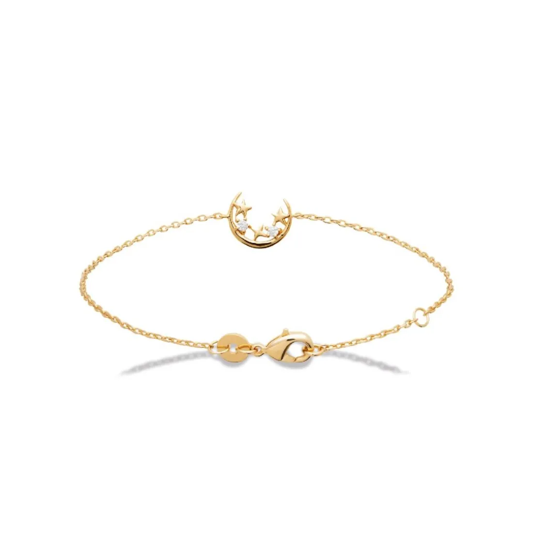 Bracelet femme fantaisie croissant de lune plaqué or Maison de la Bijouterie UW36W6ZV