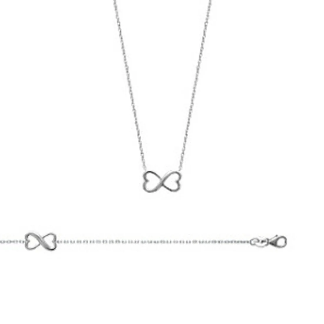 Bracelet Femme fantaisie doublecoeur Argent Maison de la Bijouterie WYZ3YZZV
