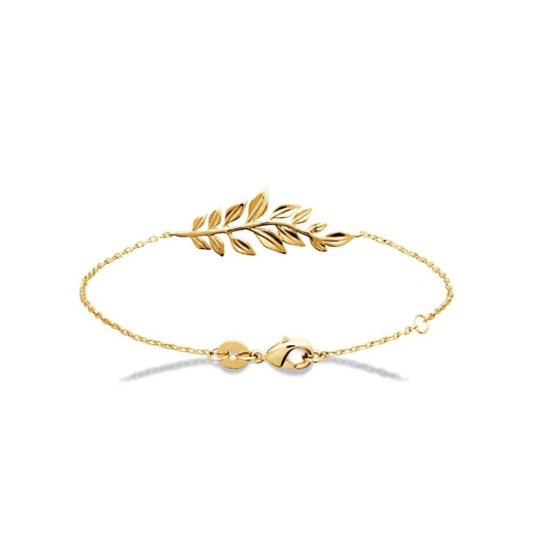 Bracelet femme fantaisie feuille plaqué or Maison de la Bijouterie UYY03YZV