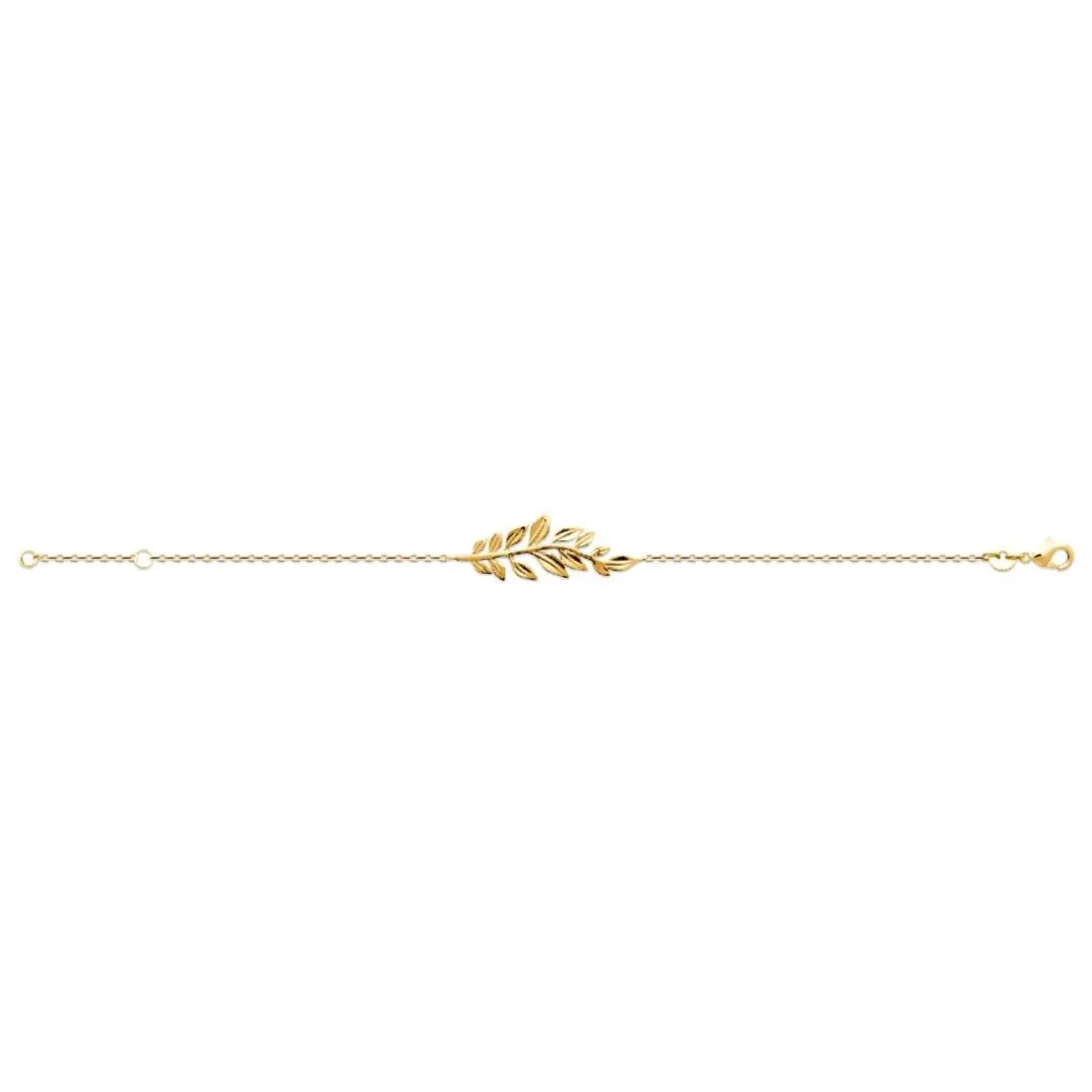 Bracelet femme fantaisie feuille plaqué or Maison de la Bijouterie UYY03YZV