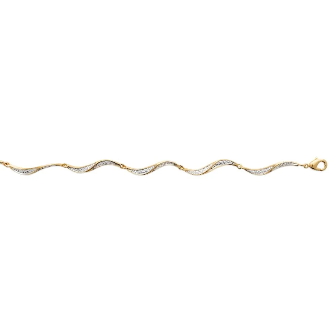 Bracelet femme fantaisie oxydes de zirconium plaqué or Maison de la Bijouterie YU006YZV
