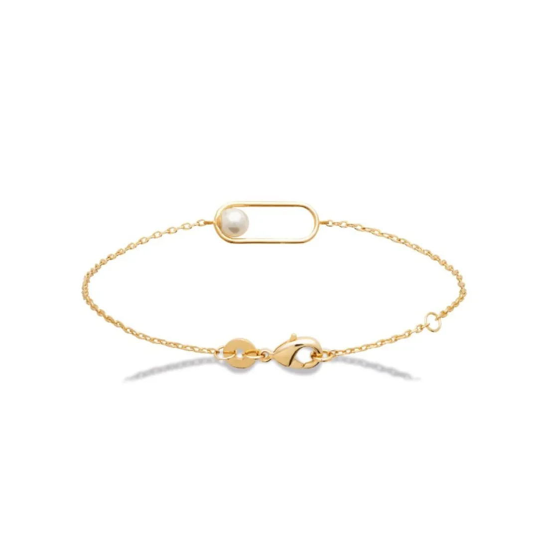 Bracelet femme fantaisie perle d'imitation plaqué or Maison de la Bijouterie UW3VWVZV