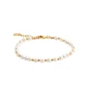 Bracelet femme fantaisie perles blanches plaqué or Maison de la Bijouterie UW3430ZV