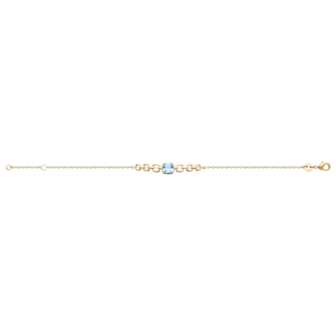 Bracelet femme fantaisie pierre bleue plaqué or Maison de la Bijouterie UW3WUYZV