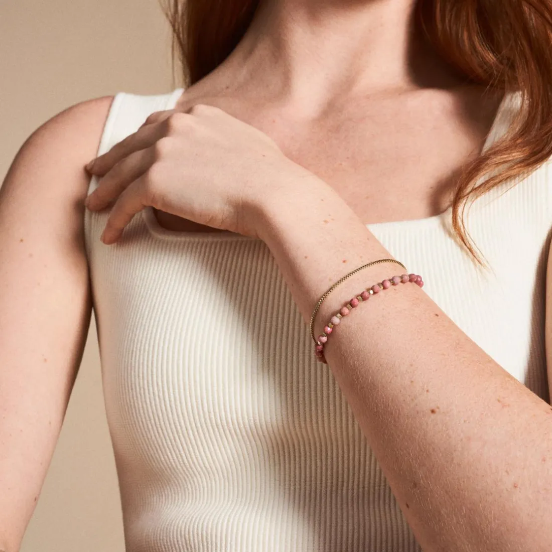 Bracelet Femme Fossil Bijoux - JF04682710 - Acier,Laiton Rose,doré