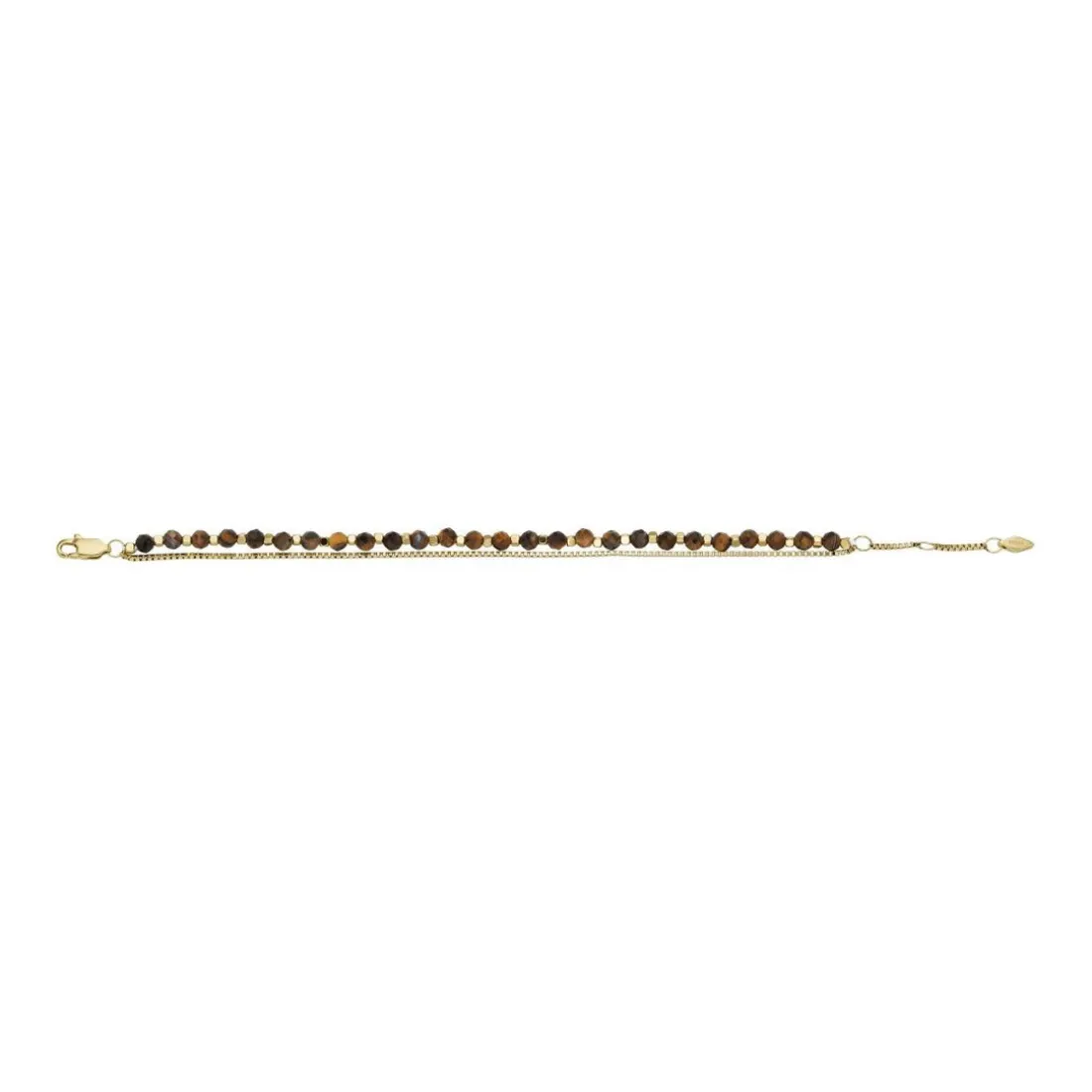 Bracelet Femme Fossil Bijoux - JF04683710 - Acier,Laiton Doré,Marron