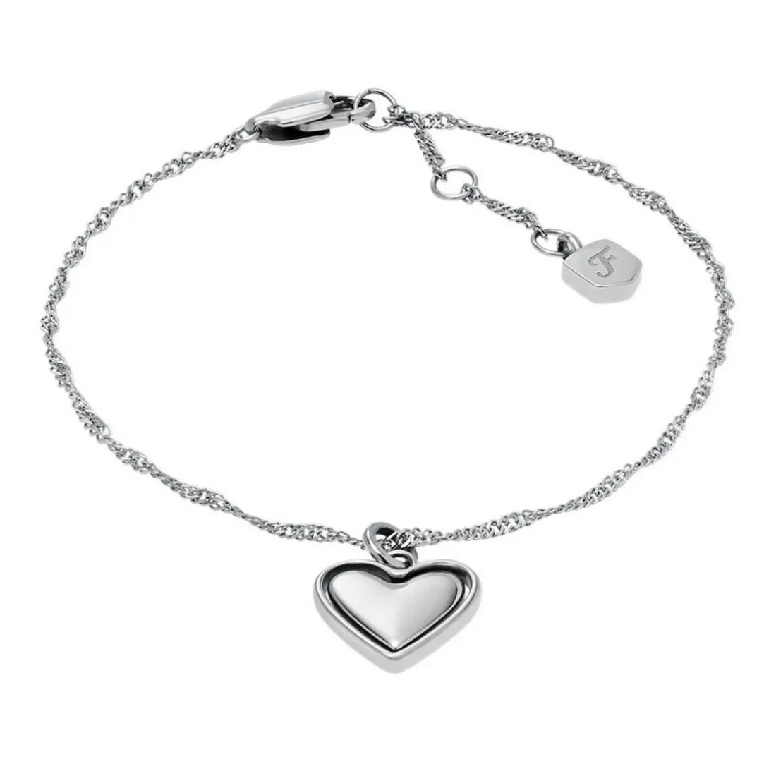 Bracelet Femme Fossil Bijoux Love - JF04837040 Acier inoxydable