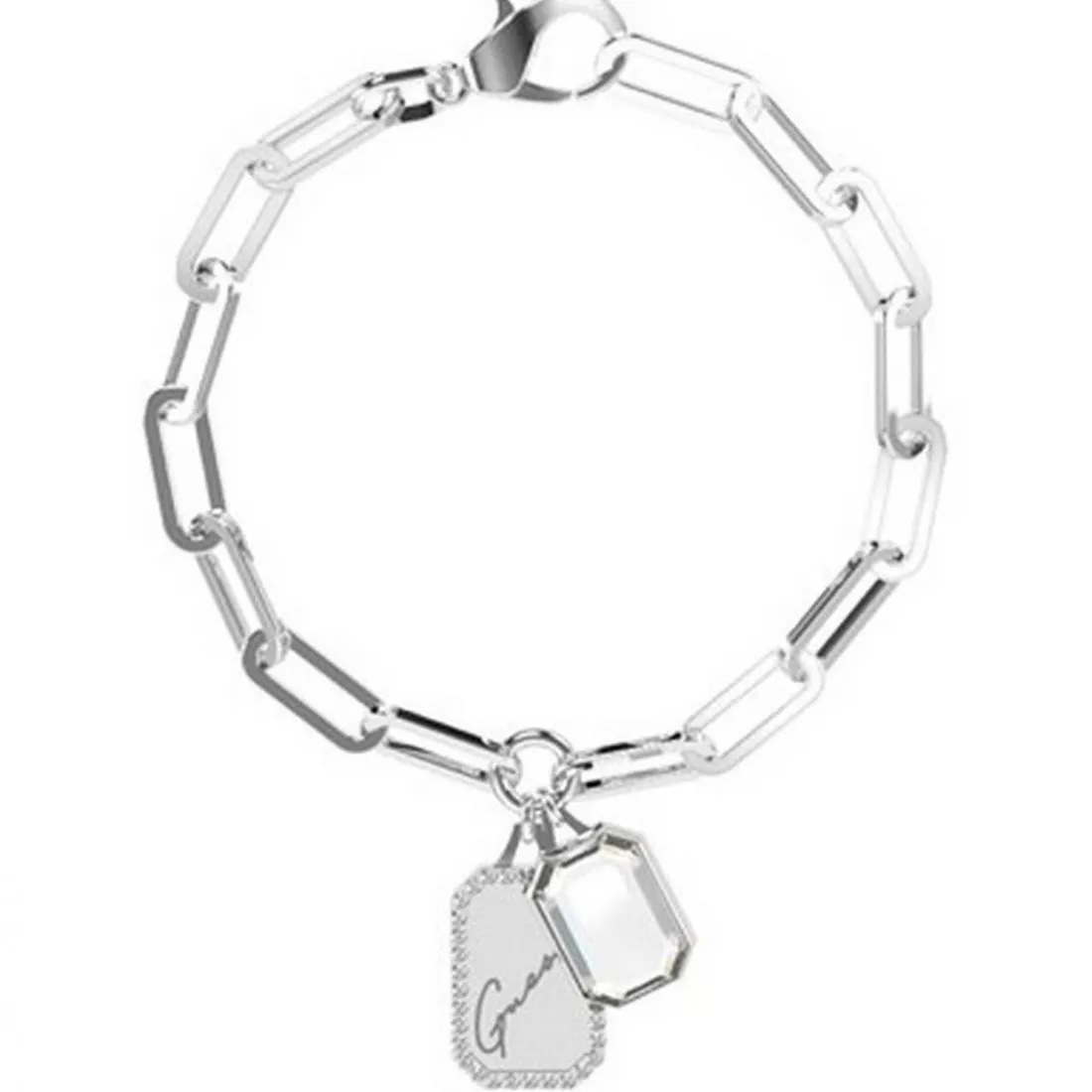 Bracelet Femme Guess Bijoux CRYSTAL TAG JUBB01134JWRHS - Doré