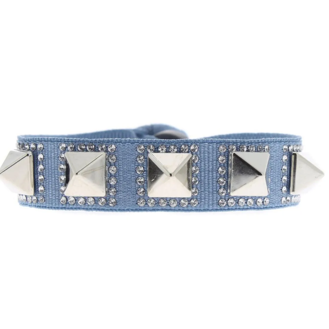 Bracelet Femme Les Interchangeables - Bracelet Pyramide 8 Bleu Clair