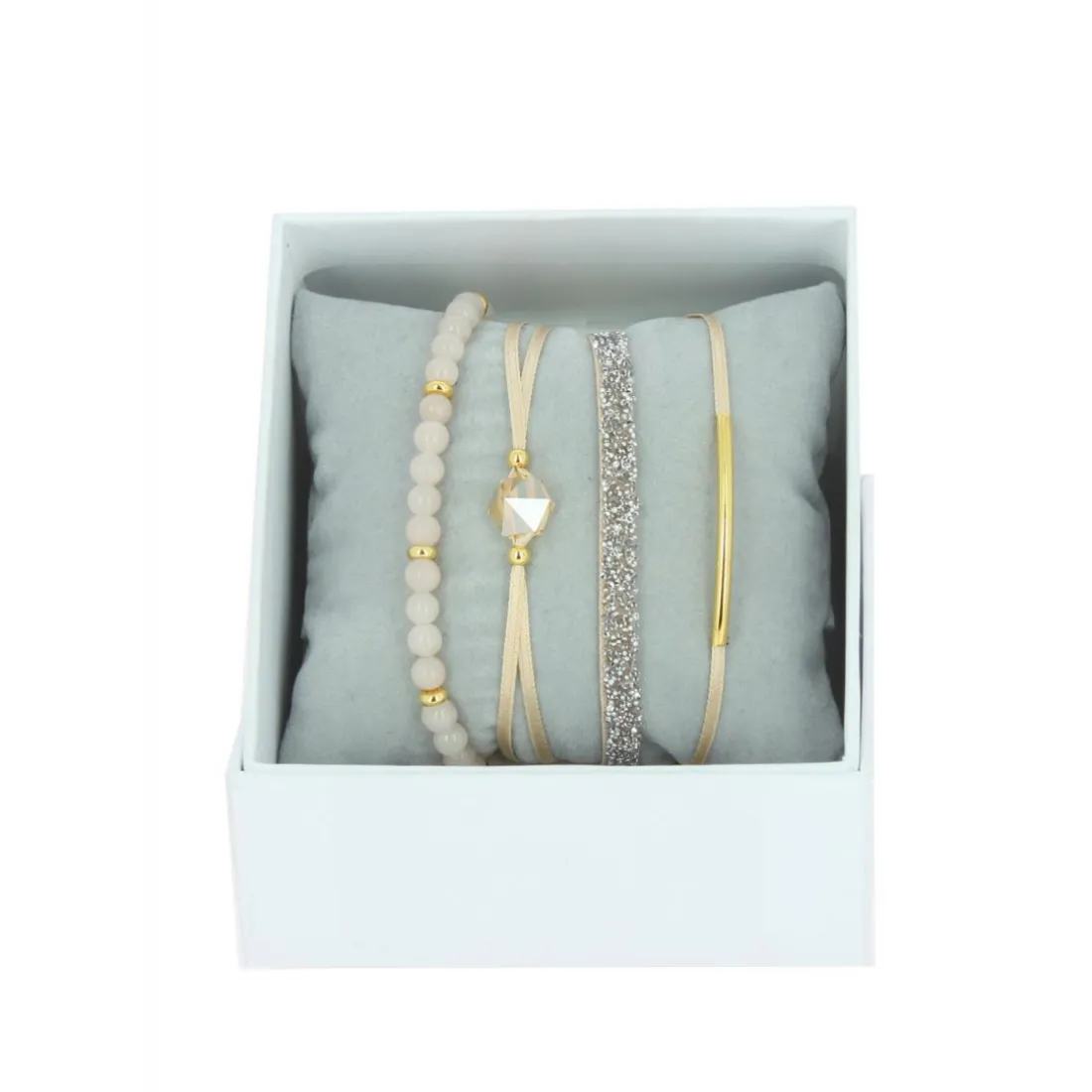 Bracelet Femme Les Interchangeables - A56374 Strass Box Fabric 4