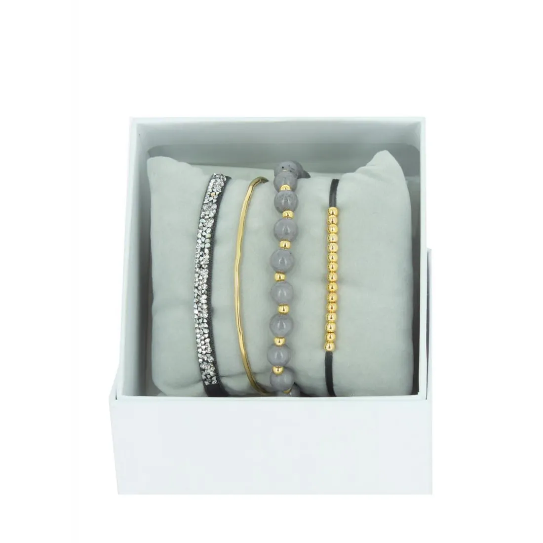 Bracelet Femme Les Interchangeables - A54341 Strass Box Jonc Fil
