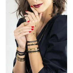 Bracelet Femme Les Interchangeables A59229 - Chaine De Main Coeur