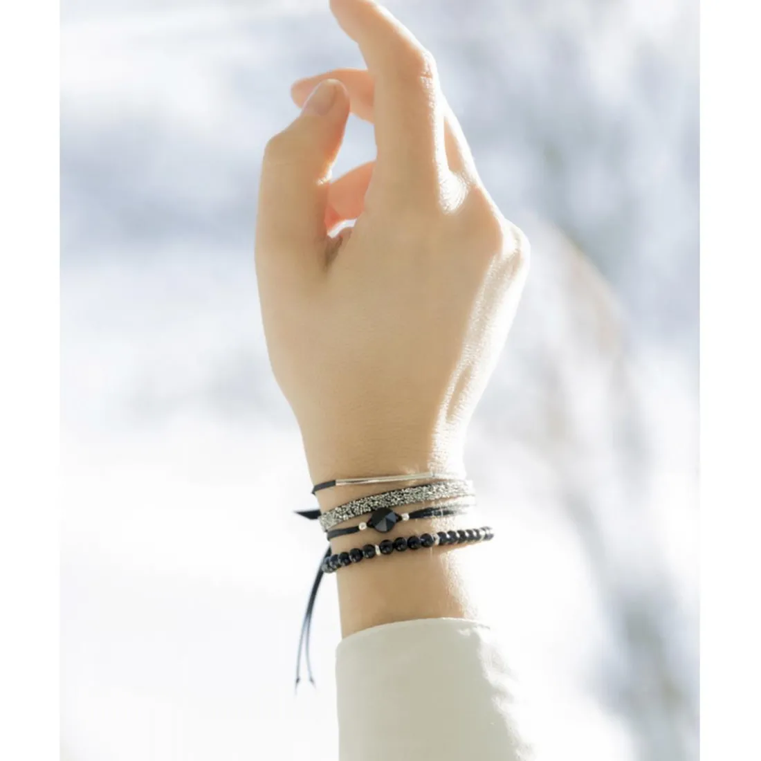 Bracelet Femme Les Interchangeables - A56385 Strass Box Fabric 4