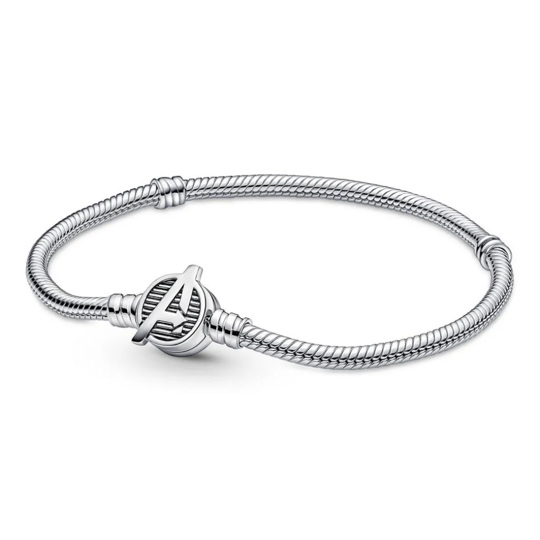 Bracelet Femme Marvel x Pandora maille serpent & fermoir logo The Avengers