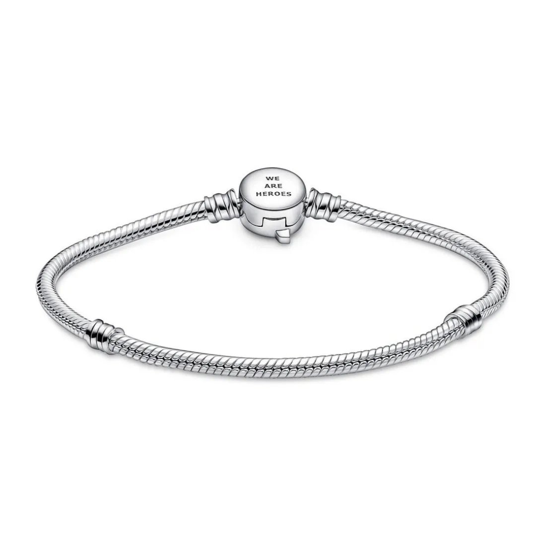 Bracelet Femme Marvel x Pandora maille serpent & fermoir logo The Avengers
