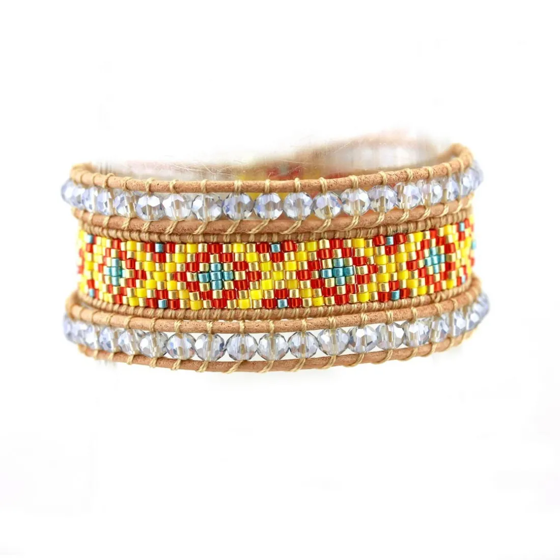 Bracelet Femme MYC-Paris - 3EB012 Cuir Métal Jaune
