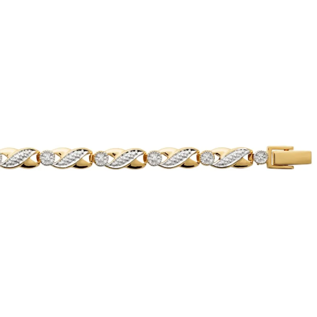 Bracelet femme oxyde de zirconium plaqué or Maison de la Bijouterie UW0W0VZU