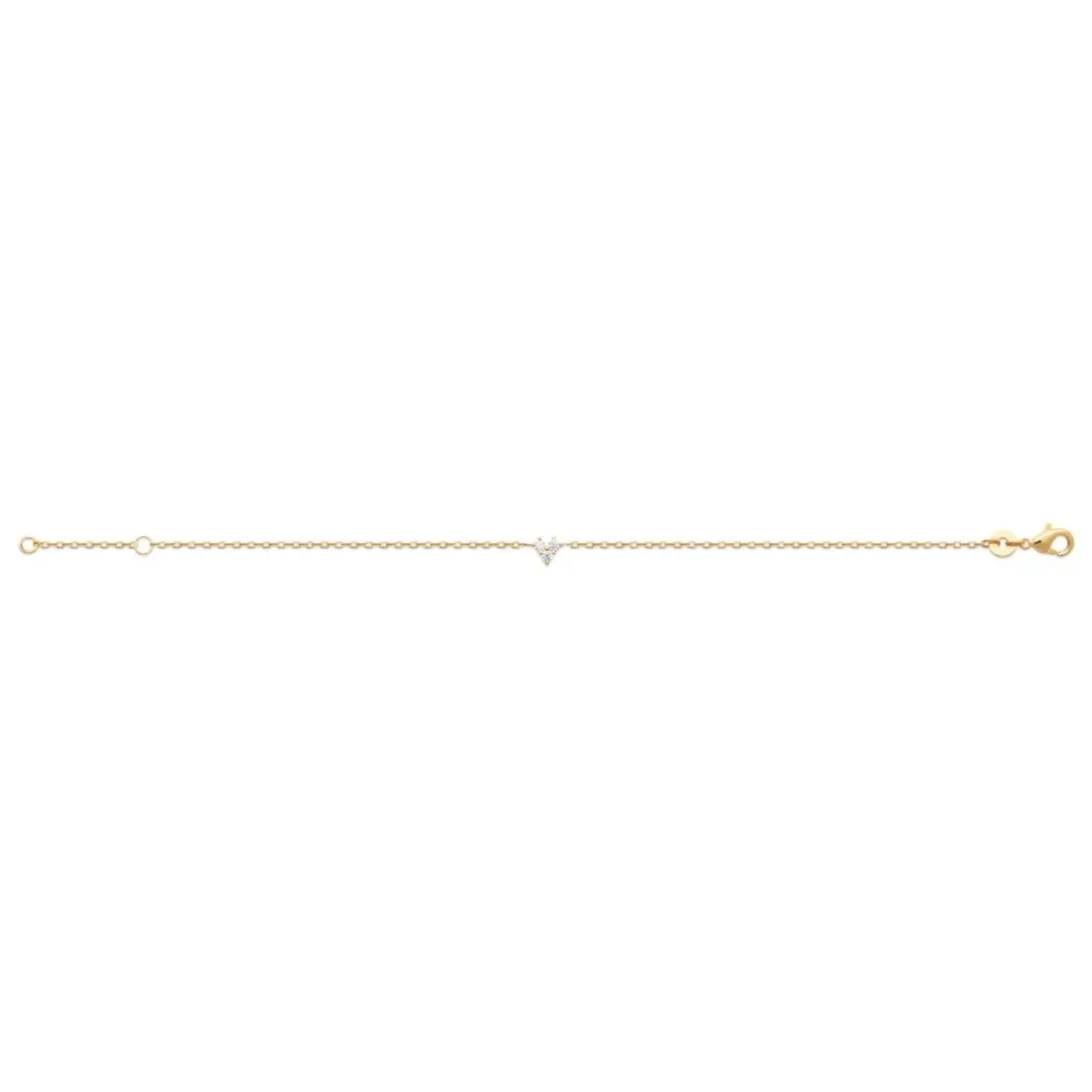 Bracelet femme oxyde de zirconium plaqué or Maison de la Bijouterie UW3W6WZV