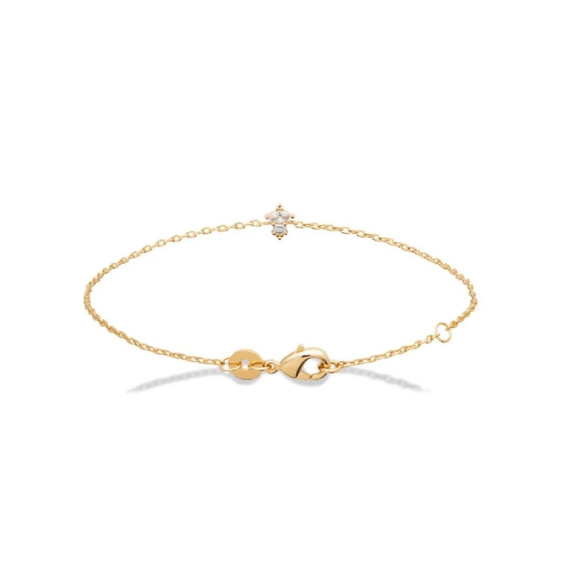 Bracelet femme oxyde de zirconium plaqué or Maison de la Bijouterie UW3W66ZV