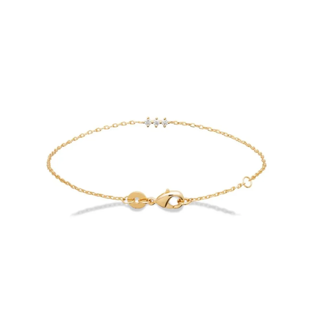 Bracelet femme oxyde de zirconium plaqué or Maison de la Bijouterie UW3W65ZV