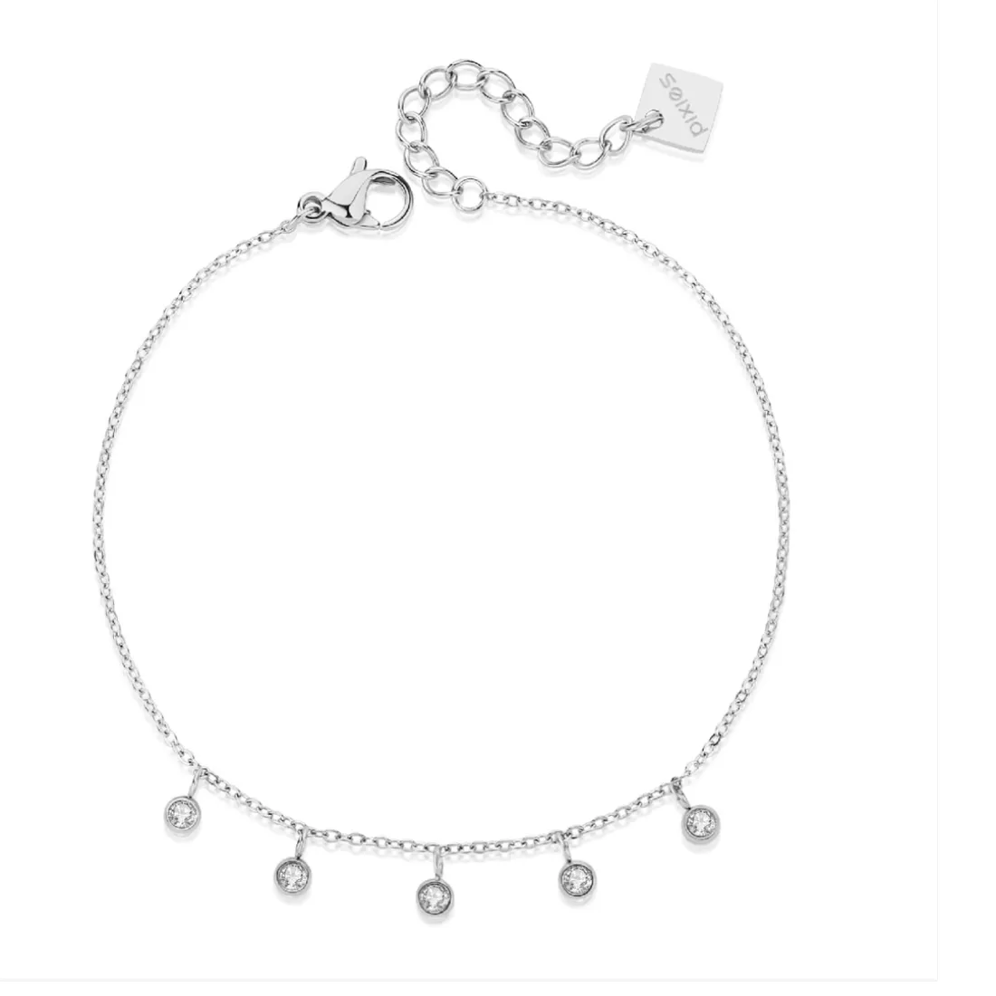 Bracelet Femme Pixies Bijoux - PBS0031-2WHZ Acier Blanc