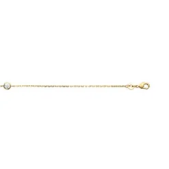 Bracelet femme plaqué or blanc serti clos serti clos classique - UWZ63UZV