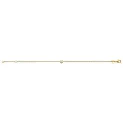 Bracelet femme plaqué or blanc serti clos serti clos classique - UWZ63UZV