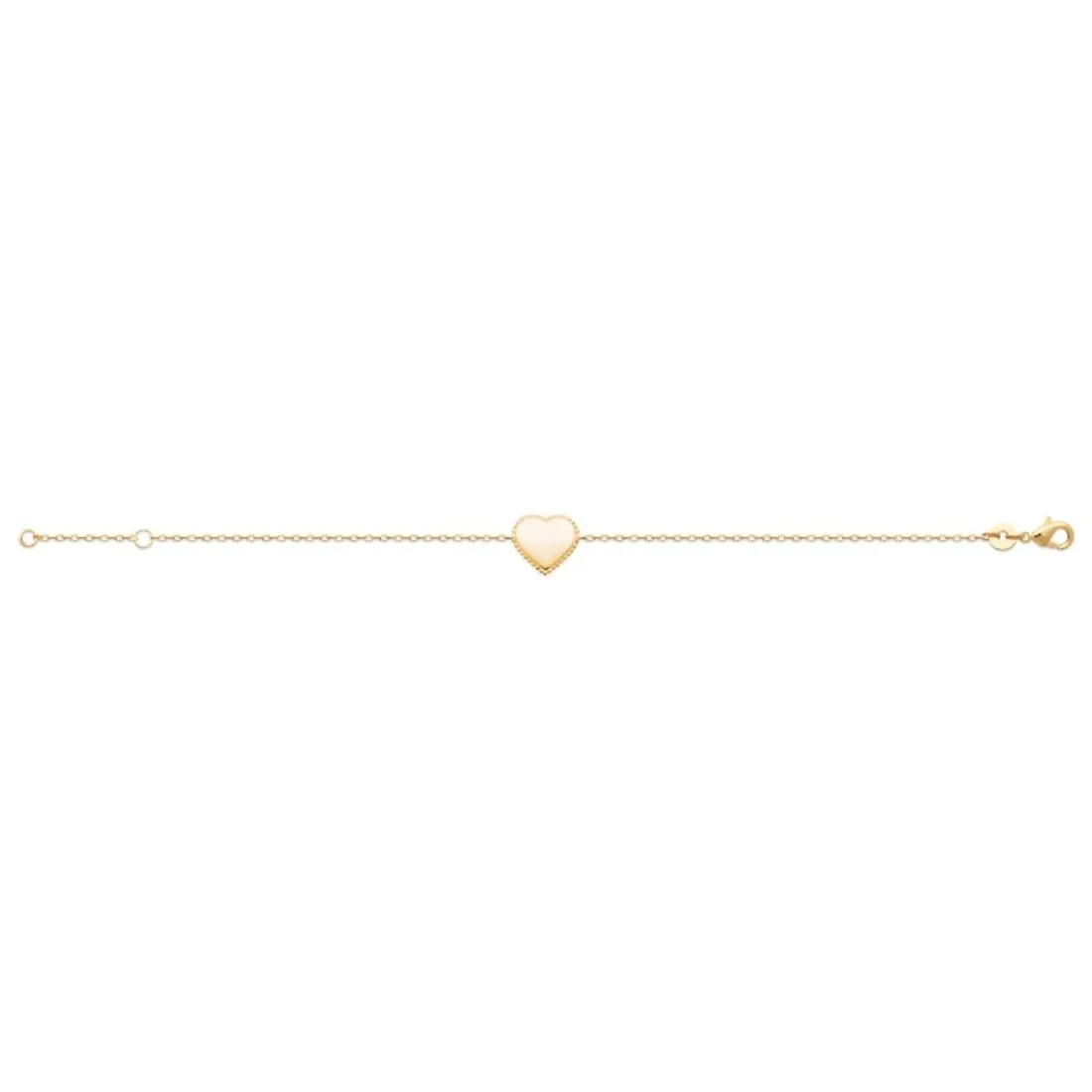 Bracelet femme plaqué or coeur Maison de la Bijouterie UYZW3WZV