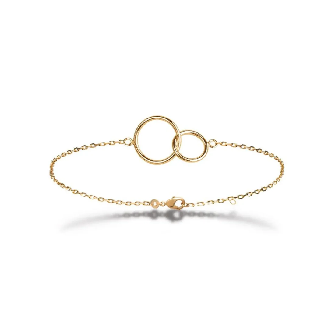 Bracelet femme plaqué or double cercle - UYZ3Y5ZV