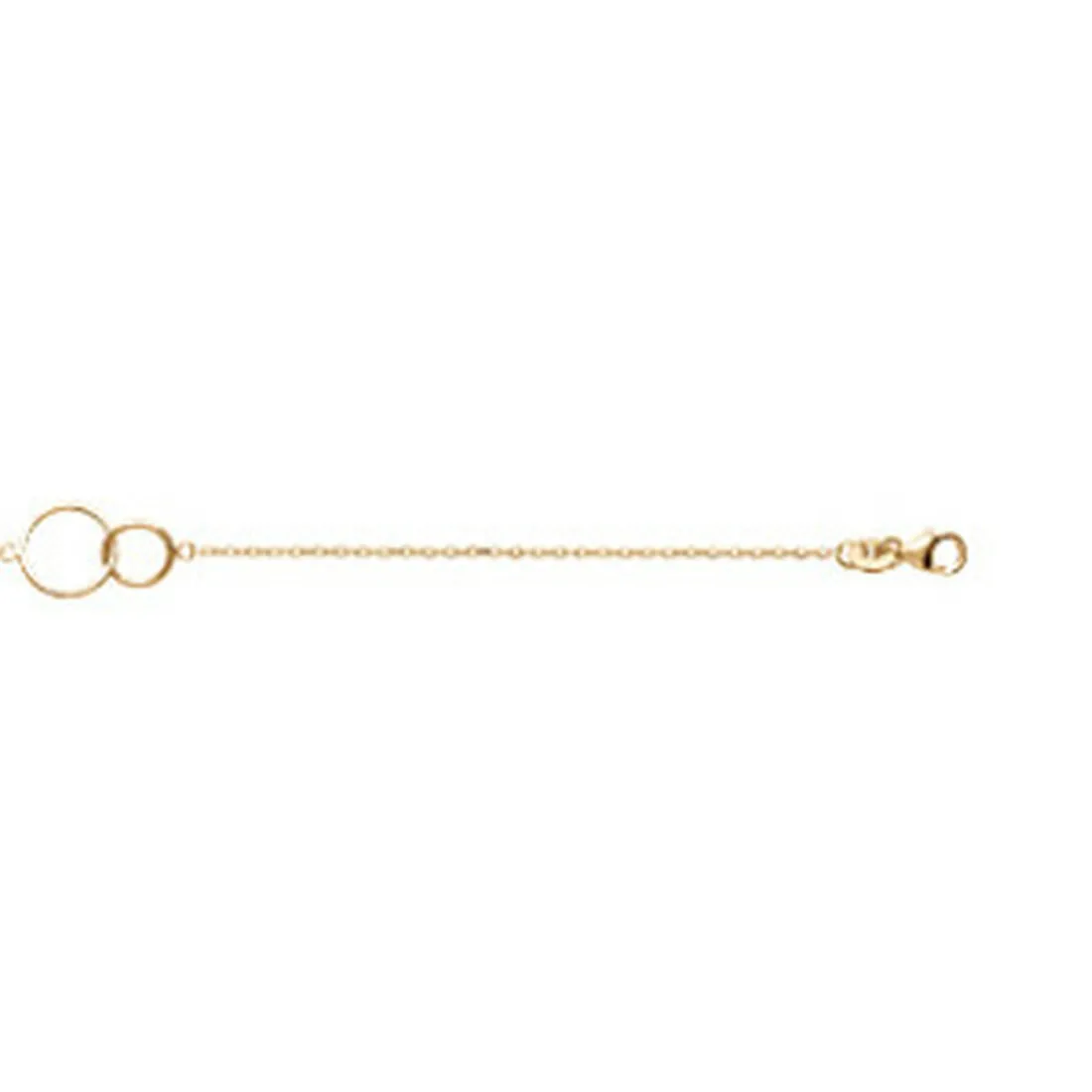 Bracelet femme plaqué or double cercle - UYZ3Y5ZV
