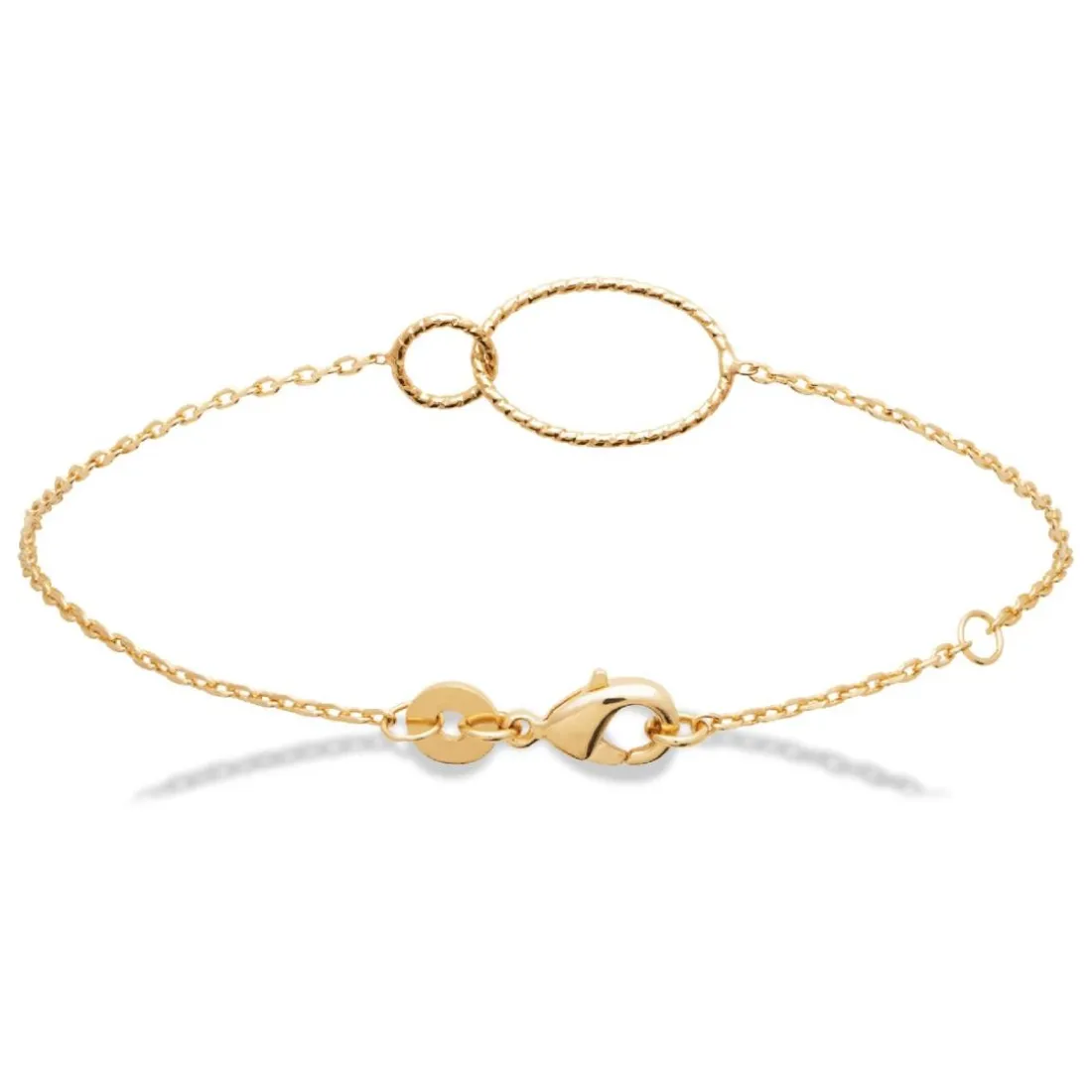 Bracelet femme plaqué or double maillon Maison de la Bijouterie UYZVZ5ZU