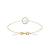 Bracelet femme plaqué or nacre serti clos - UW3354ZV