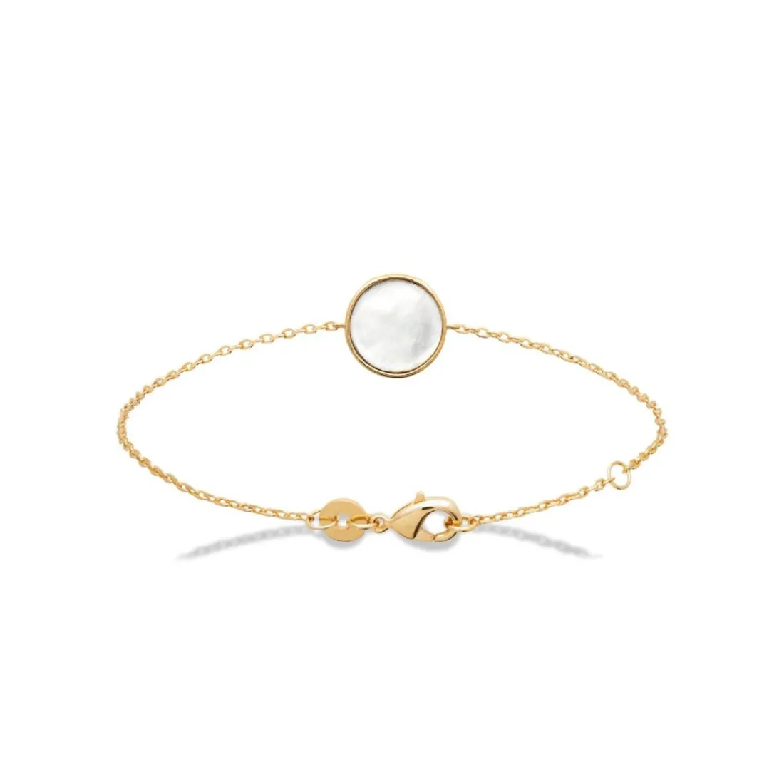 Bracelet femme plaqué or nacre serti clos - UW3354ZV