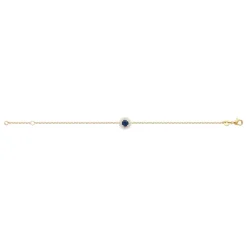 Bracelet femme plaqué or oxyde et pierre bleue Maison de la Bijouterie UW3UVZZV