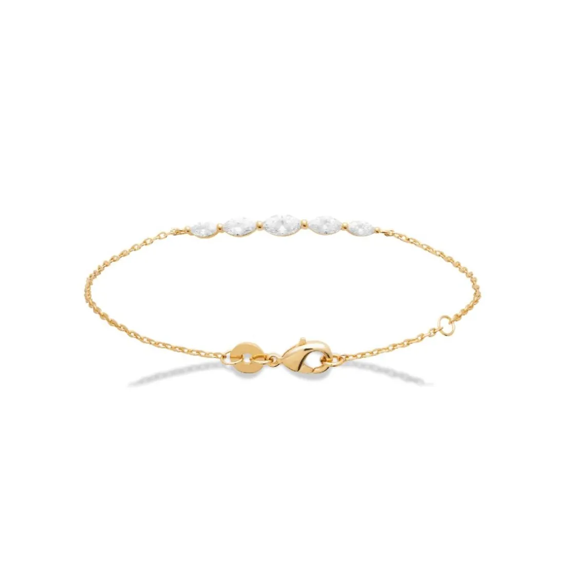 Bracelet femme plaqué or oxyde de zirconium Maison de la Bijouterie UW3U4VZV