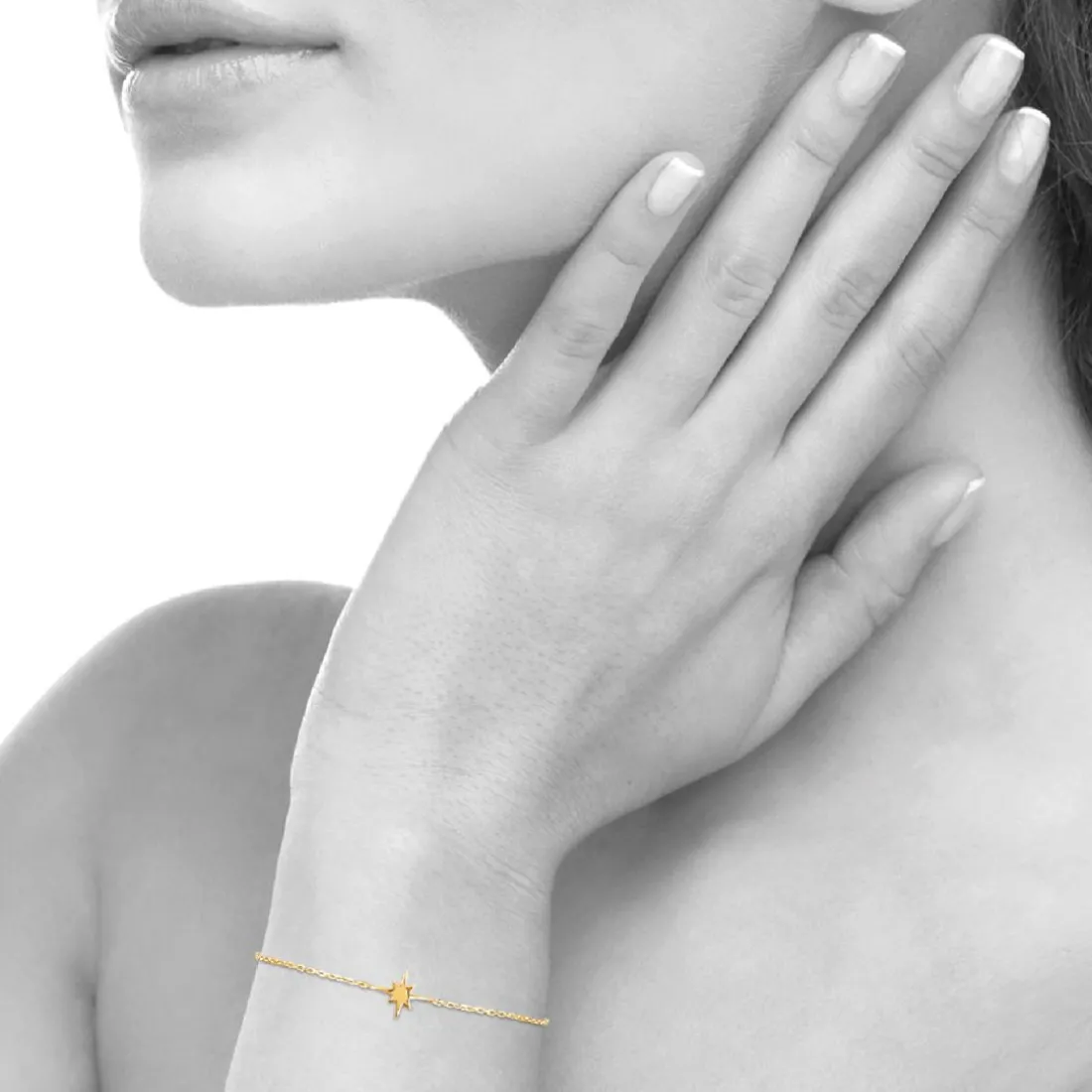 Bracelet femme plaqué or étoile Maison de la Bijouterie UYZ40WZV