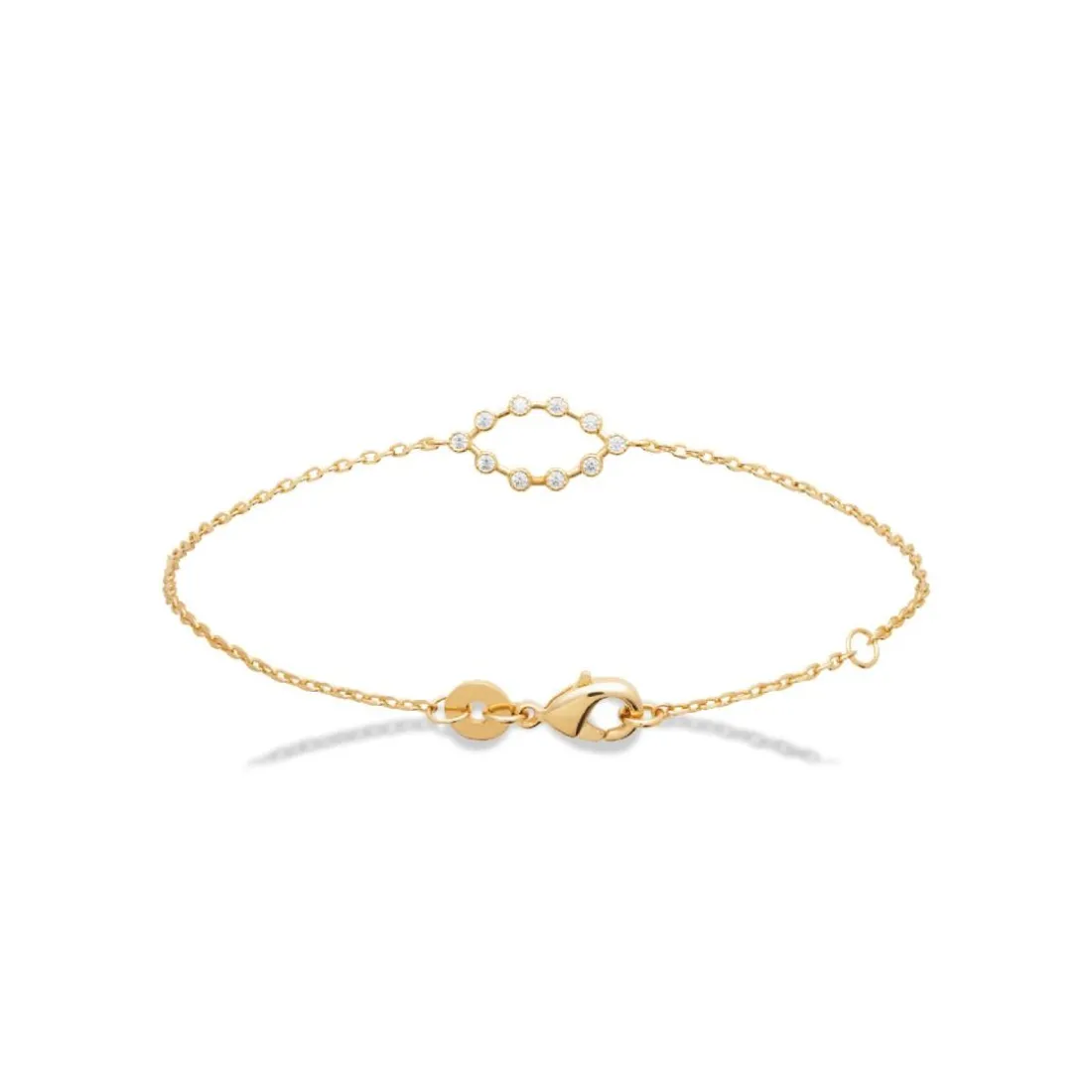 Bracelet femme serti clos plaqué or Maison de la Bijouterie UW4045ZV
