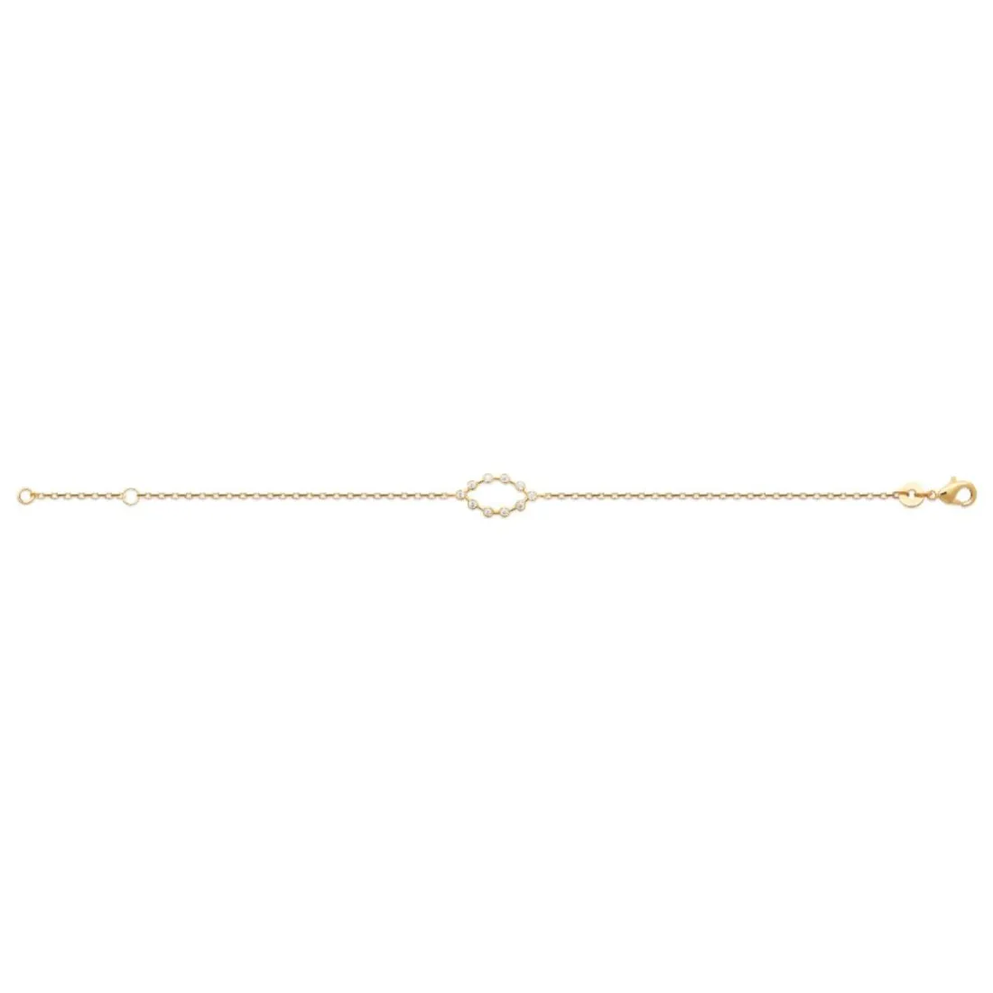 Bracelet femme serti clos plaqué or Maison de la Bijouterie UW4045ZV