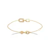 Bracelet femme serti clos plaqué or Maison de la Bijouterie UW4054ZV