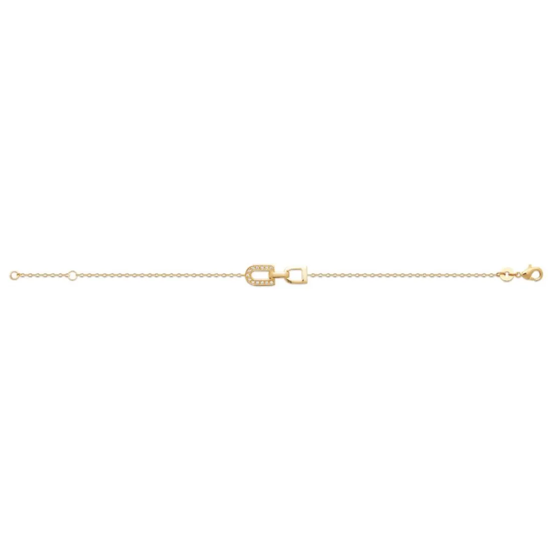 Bracelet femme serti clos plaqué or Maison de la Bijouterie UW4054ZV