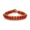 Bracelet Femme Sloya Cornaline et cuir
