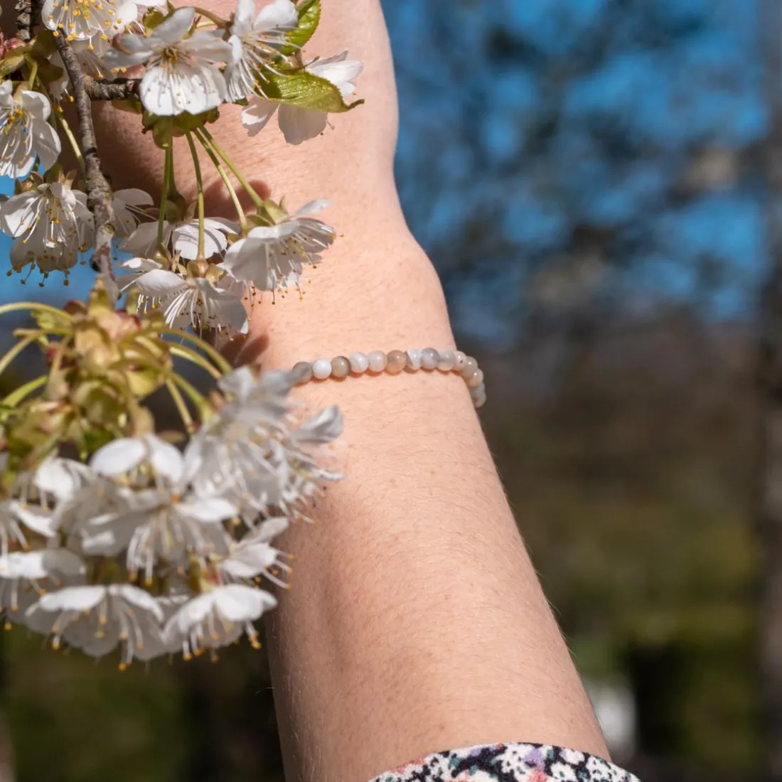 Bracelet Femme Sloya Serena en pierres Agate Botswana