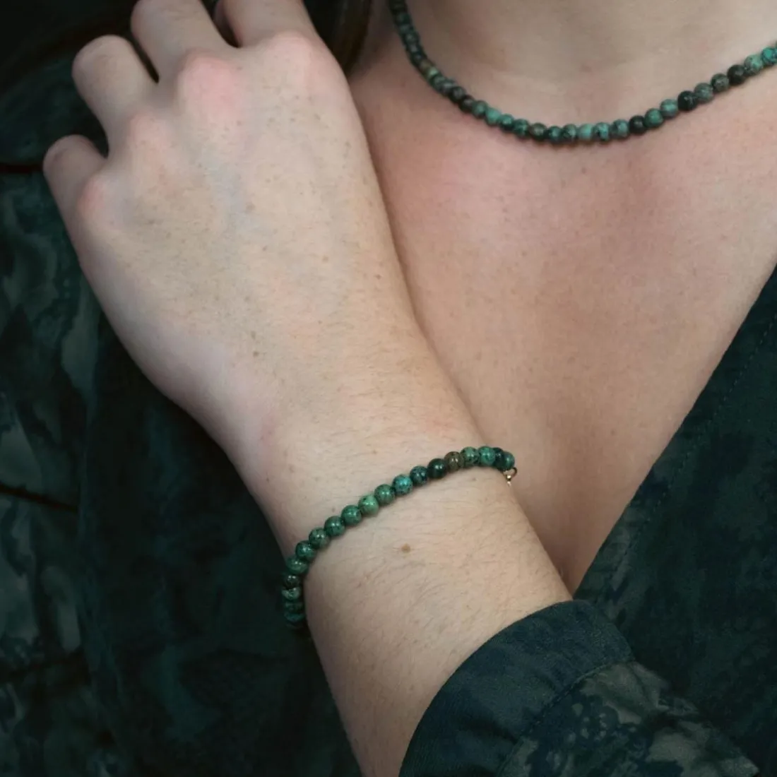 Bracelet Femme Sloya Serena en pierres Turquoise Africain