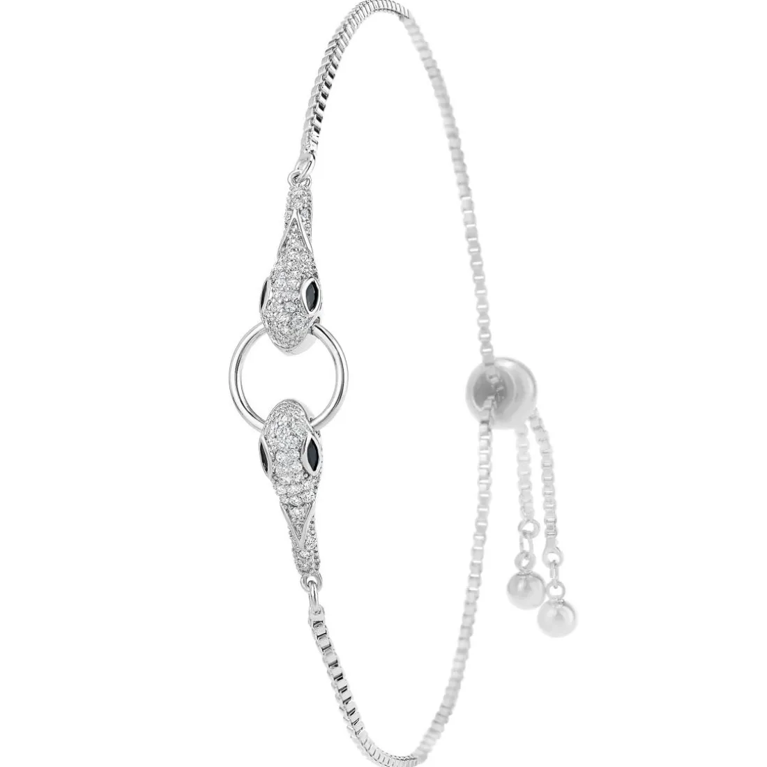 Bracelet Femme So Charm - B3155-ARGENT - Bracelet Serpent Argenté