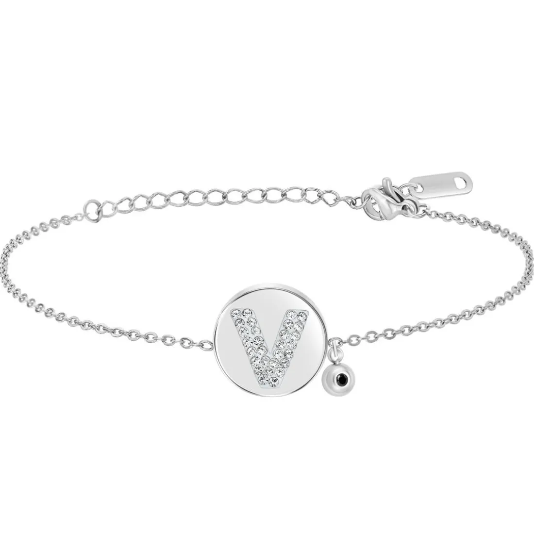 Bracelet Femme So Charm - BD2693-ARGENT-V-DIAMANT - Bracelet Argenté Lettre