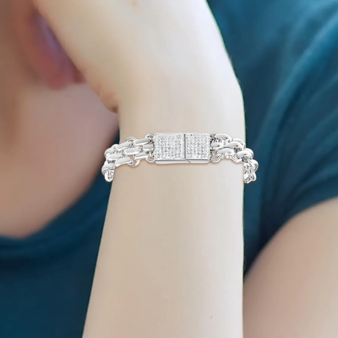Bracelet Femme So Charm - B2567-T18 - Bracelet Mode Argenté