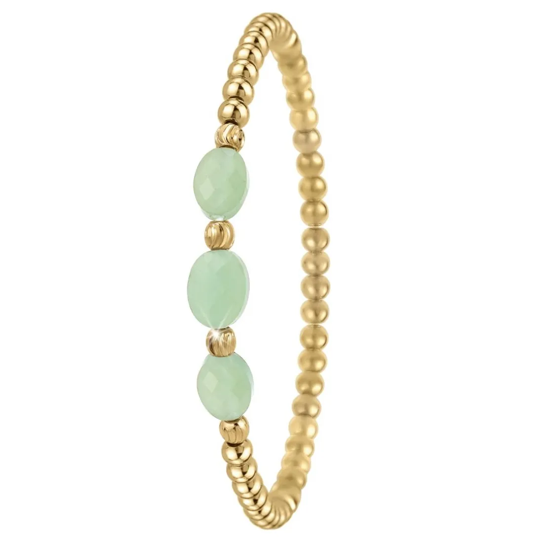 Bracelet Femme So Charm - B4173-VERT - Bracelet Mode Doré