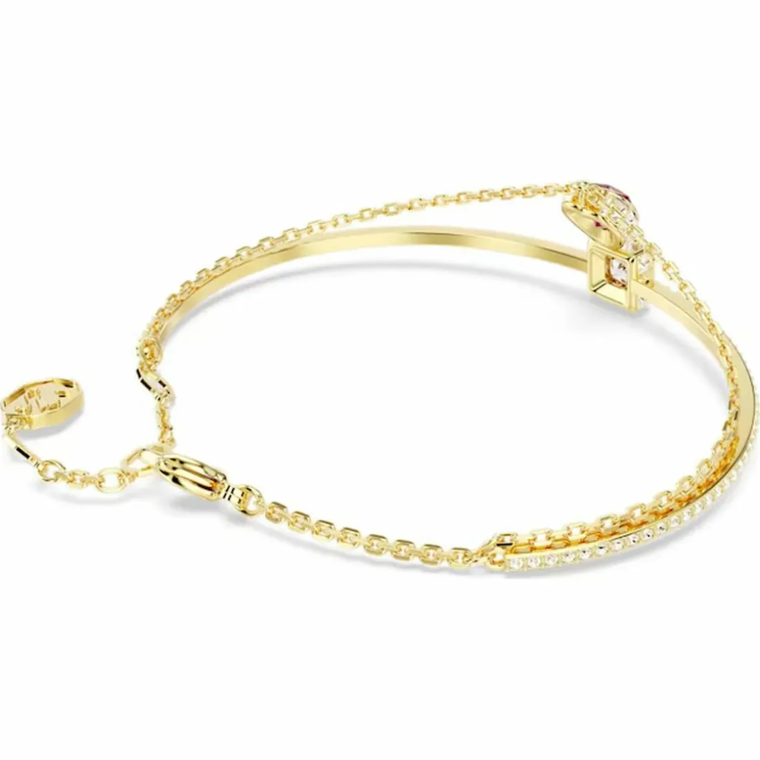 Bracelet Femme Swarovski Chroma Softb Heart - 5683835 rouge,doré
